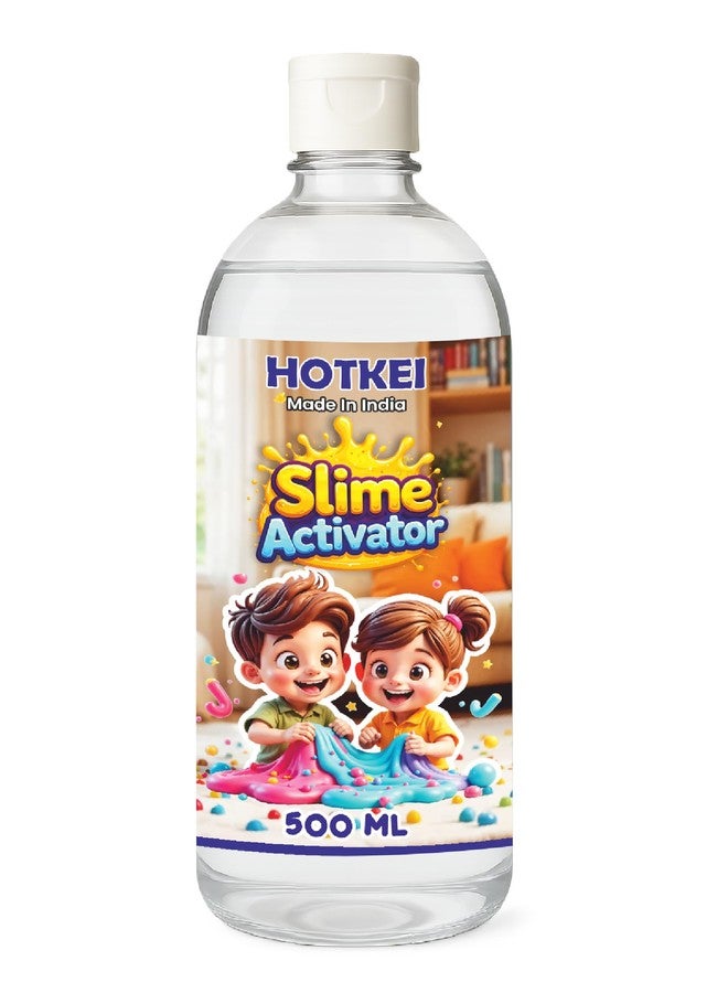 HOTKEI (500 ml) Slime Activator DIY Magic Toy Jelly Putty Making kit Set Borax Activator Liquid Gel Toy for Boys Girls Kids for Making Slime at Home - Image 1